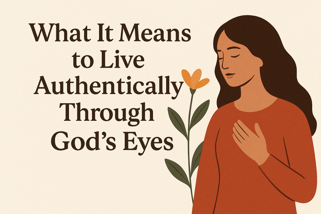 Live authentically through God's eyes.